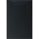 Bernstein Lavoa Flach Mineralguss Steinoptik Anthrazit Matt 100x160cm