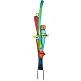 MF Gartenstecker Abstraktes Gesicht 86,5 cm Bunt