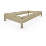 TUGA-Holztech Massivholzbett TUGA-Holztech Stapelbett Horst 70 cm x 140 cm 24 cm Fichte, Breite 70 80 90 100 120 Länge 140 160 190 200 210 220 H=24/34/44 cm 70 cm x 140 cm x 24 cm