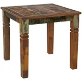 FineBuy Esstisch in Braun / Mango / 80x80x76 | Gr.: onesize