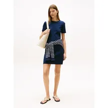 Tommy Hilfiger Shirtkleid Blau/Schwarz Streifen 34