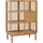 MCW Bambus Standregal MCW-N81, Badezimmerschrank Badschrank Badregal Kommode, 3 Regalböden Schiebetür MVG 115x80x45cm