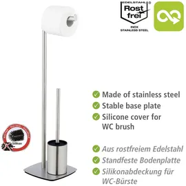 Wenko WC-Garnitur Iria Silber