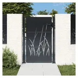 vidaXL Gartentor, Gartentor Anthrazit 105x155 cm Stahl
