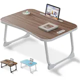 Laptop Betttisch, zum Lesen, Schreiben, Frühstückstisch im Bett, auf dem Sofa und in Haus und Büro (Brown)