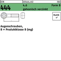 F. REYHER Nchfg. GmbH & Co. KG Augenschraube DIN 444 Form B BM 20 x 140 4.6 galvanisch verzinkt 10 Stück