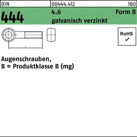 F. REYHER Nchfg. GmbH & Co. KG Augenschraube DIN 444 Form B BM 20 x 140 4.6 galvanisch verzinkt 10 Stück
