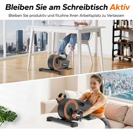 Merach Mini Pedaltrainer – 8-Stufen Magnetwiderstand, leise <5 dB, LCD-Display & Anti-Rutsch-Basis, bis 100 kg, vormontiert,