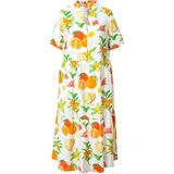 Ulla Popken Maxikleid A-Linie Weiß 42/44