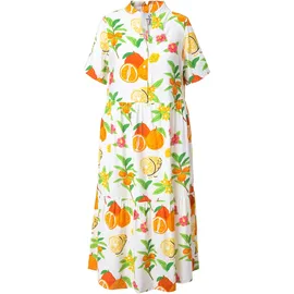 Ulla Popken Maxikleid A-Linie Weiß 42/44