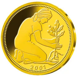Gold-Neuprägung "50 Pfennig"