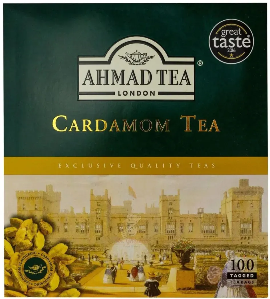 Schwarztee Ahmad Tea Würzige Schwarztee-Mischung mit Kardamom 100 Teebeutel 200g