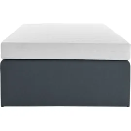 Westfalia Schlafkomfort Boxspringbett, grau (anthrazit), B:120cm L:200cm, Bezug Bett: Feinstrukturstoff (77% Polyester, 23%Viskose) oder Microfaser (100% Polyester);Bonnellfederkernmatratze: 100%Polyester;Kaltschaummatratze: 100% Polyester, Bezug abnehm- und waschbar bis 60C,