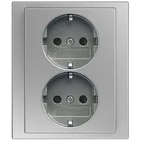 Busch-Jaeger Doppelsteckdose 202 EUJB-866 Weiß 2 St.