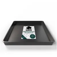 BigDean Pflanzschale groß 60 x 60 x 7 cm Schwarz
