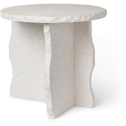 Ferm Living - Mineral Marmor Skulpturtisch, Ø 52 x H 50 cm, Bianco Curia