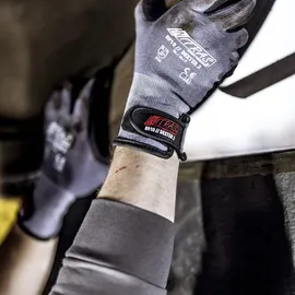 AS Arbeitsschutz NITRAS Dexter 2 Mechanikerhandschuhe, grau | schwarz 8