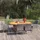 vidaXL Garten-Essgruppe 7-tlg. grau 3070752
