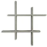 levandeo Wandregal 75 x 75 cm Beton-Optik