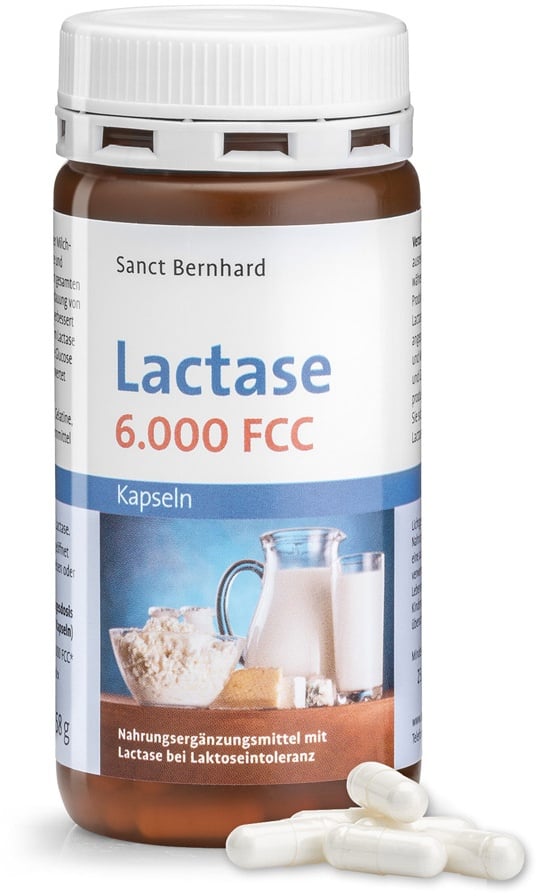 Lactase-Kapseln 6.000 FCC-Einheiten - 58 g