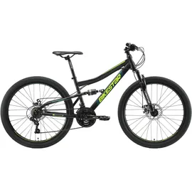 Bikestar Fully Mountainbike 26 Zoll RH 38 cm schwarz