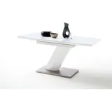 MCA Furniture Esstisch Glastisch Galina - ausziehbar - 120(160) x 80 cm - Weiß