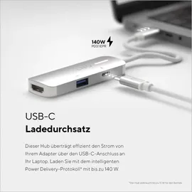 Linq 3in1 USB-C Multiport Hub - Space Grey-White