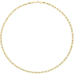 Goldkette VIVANCE "stampato look", gelb (gelbgold 375), Halsketten, Damen, Gelbgold 375