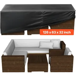 VEVOR Schutzhülle Abdeckplane für Terrassenmöbel 420D Wasserfest 320x160x71cm