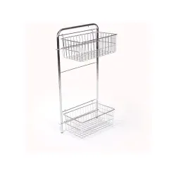 Floorstar Korb mit Halterahmen K 120 PX SOLID / PX- verchromt K 120 PX , Maße: 27 x 46 x 89 cm