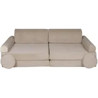 MeowBaby Kindersofa,, Beige, Textil, 160x48x80 cm, Kinder- & Jugendzimmer, Kindermöbel, Kindersitzmöbel & -tische, Kindersessel & -sofas