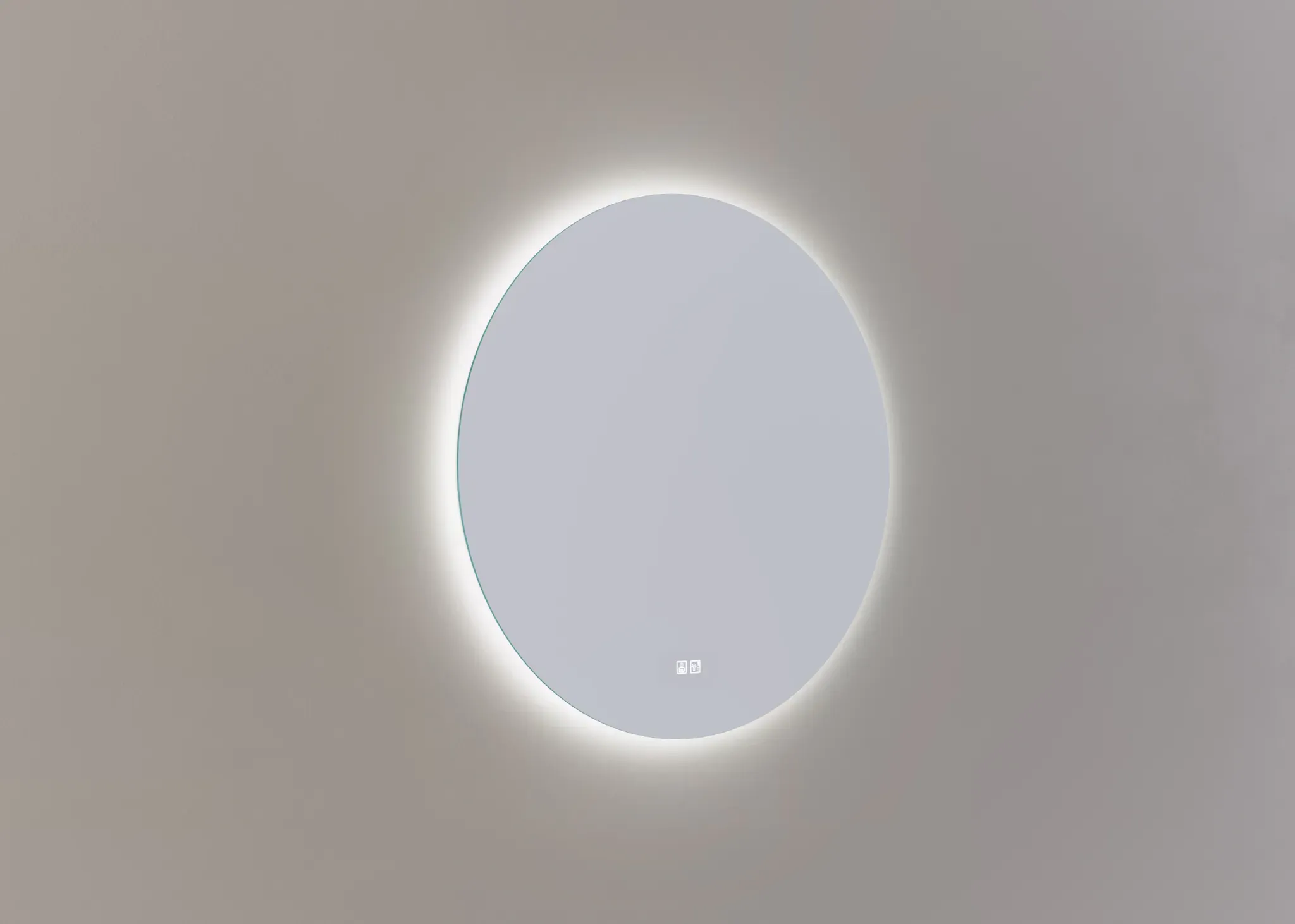 Thebalux Sunny LED-Wandspiegel 80cm - Aluminium