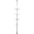 Oxo Teleskop-Duschregal 1 tlg. 9,5 x 30,5 x 160,5 cm Silber