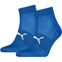 Puma Sport Light Quarter Socken 2er Pack Blau 35-38