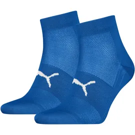 Puma Sport Light Quarter Socken 2er Pack Blau 35-38