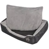vidaXL Hundebett mit Kissen L Hundekorb Tierbett Hundekissen Schlafplatz Hunde