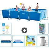 Rechteckiger Frame Pool - 450x220x84 Cm - 7-teilig  S24