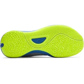 Under Armour Lockdown 7 Low, leichter Basketball Schuh, robuste Sportschuhe für Outdoor- und Hallensport, atmungsaktive Turnschuhe,Blue Calm / Blue Atlantis / High Vis Yellow,49.5