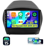 ESSGOO DAB+ Android15 GPS Navi CarPlay Für Hyundai iX35 EL ELH LM 2010-2015 Autoradio (DAB+ (optional), RDS, AM, FM, 4+64GB(optional), GPS Navi Android Auto Bluetooth EQ USB WIFI IPS Touchscreen) schwarz