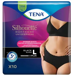 Tena Silhouette Plus L Black Inkontinenz Pants