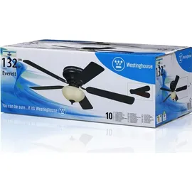 Westinghouse Everett 132 cm Deckenventilator nickel/espresso/apfelholz mit Licht