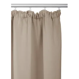 OTTO home Vorhang OTTO HOME "SOLA" Gr. 4, grau (taupe), B:130cm H:245cm, Polyester, Polyester, Gardinen, Breite:130 cm, 1 Schal, einfarbig, Verdunkelung