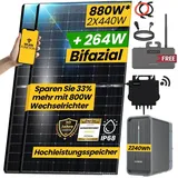 EPP.Solar Balkonkraftwerk mit Speicher 2,24 kWh Marstek B2500-D Speicher mit NEO 800W WIFI Wechselrichter Smart Mini Anlage