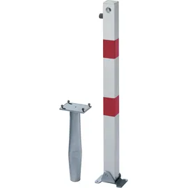 GAH Alberts Absperrpfosten 70 x 100 cm Weiß/Metall