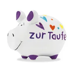 KCG Spardose Schwein klein weiß 100803/10027120 Zur Taufe