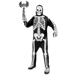 Fun World Kostüm Knochengespenst Kostüm, Das ideale Kostüm zum Knochen tanzen lassen! schwarz