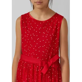 s.Oliver Midikleid Pünktchen Rot/Weiß L