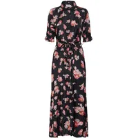 Kaffe Kleid Blusenkleid Schwarz 44