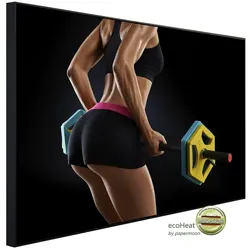 papermoon Infrarotheizung »EcoHeat - Fitness Frau«, Matt-Effekt - bunt
