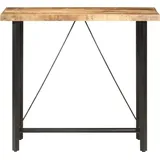 vidaXL Bartisch 120 x 58 x 107 cm Raues Mangoholz Braun